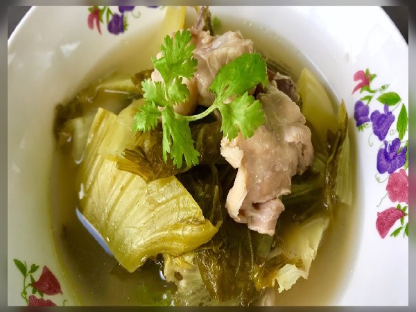 ต้มไก่ผักกาดดอง