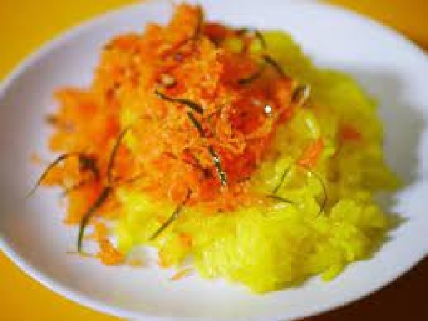 ข้าวเหนียวเหลืองหน้ากุ้ง