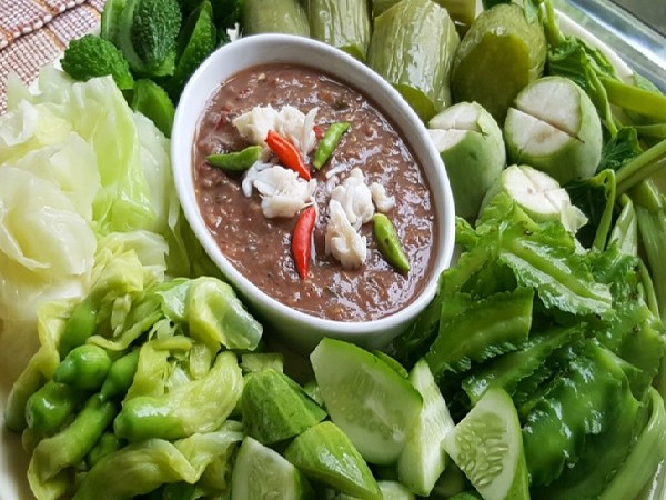 น้ำพริกกะปิ+ผักลวก